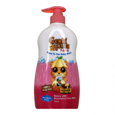 Genki Kuma Head To Toe Baby Bath ( 750ml ) Honey With Strawberry Cow Milk