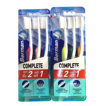 Berman Complete 3pcs Toothbrush Extra Soft 