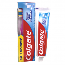 Colgate Double Cool Stripes Toothpaste + Brush ( 140g )