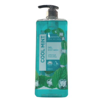 Watson's Body Wash ( 1000ml ) Cool Mint  Softening & Moisturising  