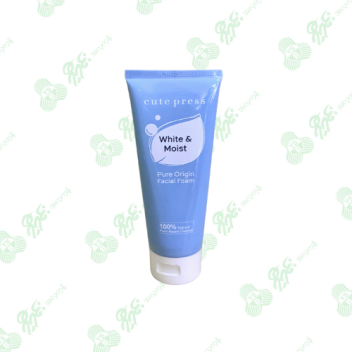 Cute Press Facial Foam White & Moist 120g